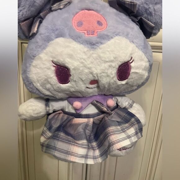 Kuromi Plush Backpack Shoulder Bag 12” Inch Plush Purse With Straps - Picture 6 of 13